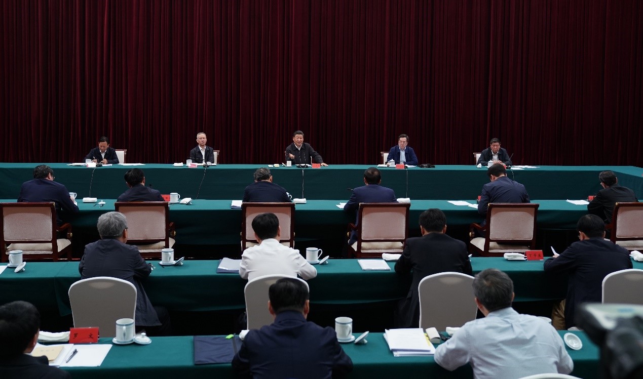 2019年5月20日至22日，中共中央總書(shū)記、國(guó)家主席、中央軍委主席習(xí)近平在江西考察，主持召開(kāi)推動(dòng)中部地區(qū)崛起工作座談會(huì)并發(fā)表重要講話(huà)。新華社記者 謝環(huán)馳 攝 