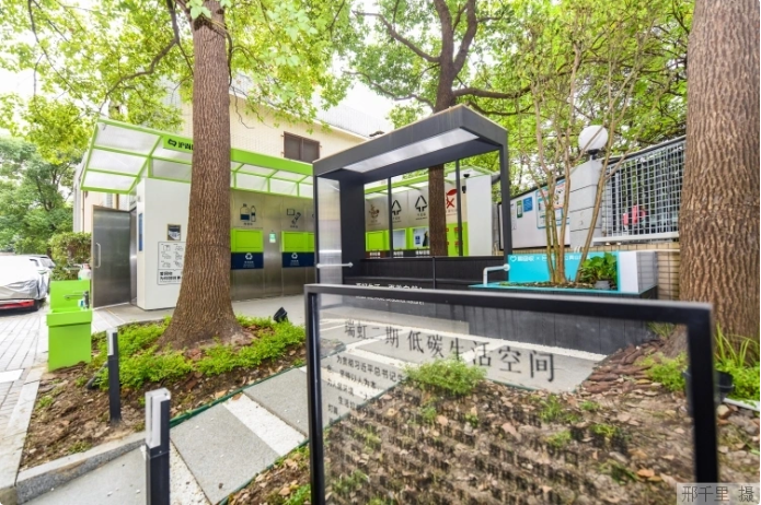 上海市瑞虹二期小區(qū)的低碳生活空間。本報(bào)記者 邢千里攝